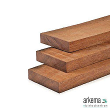 Plank 2,2x15x395cm  Fijnbezaagd Azobe