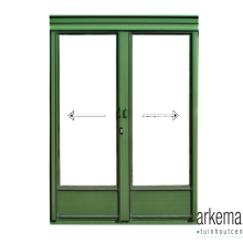 Euro Serre dubbele deur 140x163cm