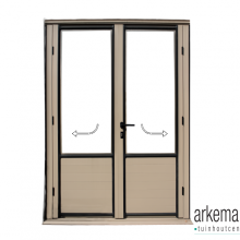 Euro Serre dubbele draaideur 134x163cm