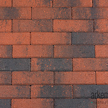 Dikformaat 6 cm rood/zwart komo