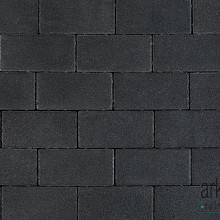 Patio brick 6 cm black TOP komo