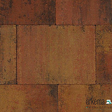 Straksteen 40x30x6 cm bruin gv