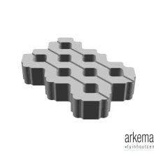 Grasbetontegel 40x60x12 cm Grijs