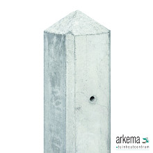 Berton©-paal IJssel wit/grijs, diamantkop 10 x 10 x 190 cm tussenmodel