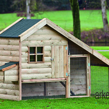 Dierenverblijf incl. dakleer Ancona met lade Afmeting: L100xB250xH170cm