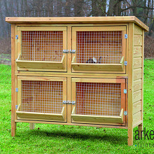 Dierenverblijf incl. dakleer Rijnlander Afmeting: L60xB134xH130cm
