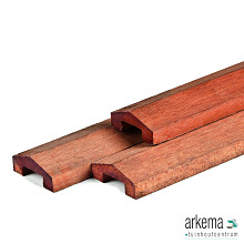 Hardhouten afdeklatten Piramide 180cm