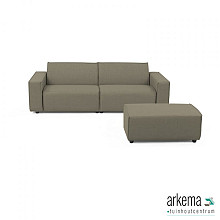 Icon loungeset 3-zits + hocker small Olive Green