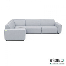 Icon loungeset 6-zits hoek (links) Mouse Grey
