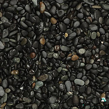 BigBag 1000 kg Beach Pebbles Black 8-16 mm