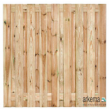 Tuinscherm Vasse, groen geïmpregneerd grenen, RVS-geschroefd, 19-planks (17+2) 180 x 180 cm