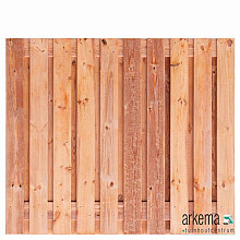 Tuinscherm Casablanca, Red Class Wood geïmpregneerd ME vuren, RVS-geschroefd, 21-planks (19+2) 180 x 150 cm