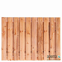 Tuinscherm Casablanca, Red Class Wood geïmpregneerd ME vuren, RVS-geschroefd, 21-planks (19+2) 180 x 130 cm