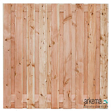 Tuinscherm Salzburg, douglas, RVS-geschroefd, 19-planks (17+2) 180 x 180 cm