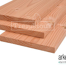 Planken douglas 25x195x4000mm gedroogd en geschaafd, 1zijde gesch, 1zijde fijnb.