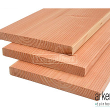 Planken douglas 25x240x3000mm gedroogd en geschaafd