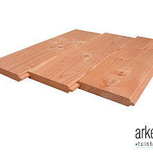 Blokhut profielplank douglas 28x190x4000mm kunstmatig gedroogd en geschaafd