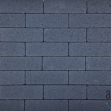 Dikformaat strak 21x7x6 cm antraciet komo