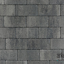 Patio brick 6 cm nero/grey komo