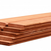 Douglas afdekkap, 4,5 x 7,0 x 220 cm, onbehandeld