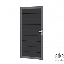 Aluminium deur, 90 x 183 cm, antraciet.