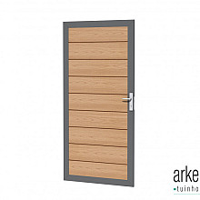Composiet co-extrusie rabat deur met houtmotief, 90 x 183 cm.