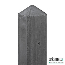 Berton©-paal IJssel antraciet, diamantkop 10 x 10 x 190 cm eindmodel