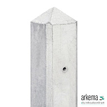 Berton©-paal Amstel LG wit/grijs, diamantkop 10 x 10 x 280 cm eindmodel