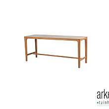 Liam counter table natural teak ceramic top 220 X 75 X 95 cm Teak/ceramic