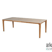 Liam dining table natural teak ceramic top 240 X 100 X 75 cm Teak/ceramic