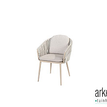 Eva dining chair latte with 2 cushions Latte