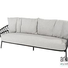 Calpi living bench 3 seater with 3 cushions Anthracite