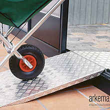 Oprijplaat alu 500x500 2 stuks
