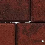 Betonklinker 10,5x21x6 cm Rood/Zwart genuanceerd