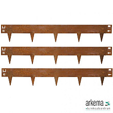 Kantopsluiting MA Edge Cortenstaal h8x106 cm (16cm incl punt)
