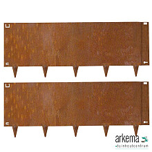 Kantopsluiting MA Edge Cortenstaal h32x106 cm (40cm incl punt)