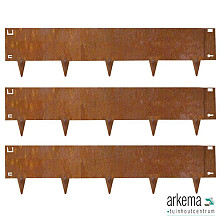 Kantopsluiting MA Edge Cortenstaal h16x106 cm (24cm incl punt)