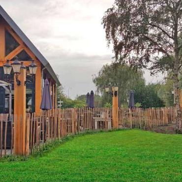 Natuurlijke tuinafscheiding